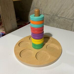Vibrant Wooden Stacking Toy for Kids